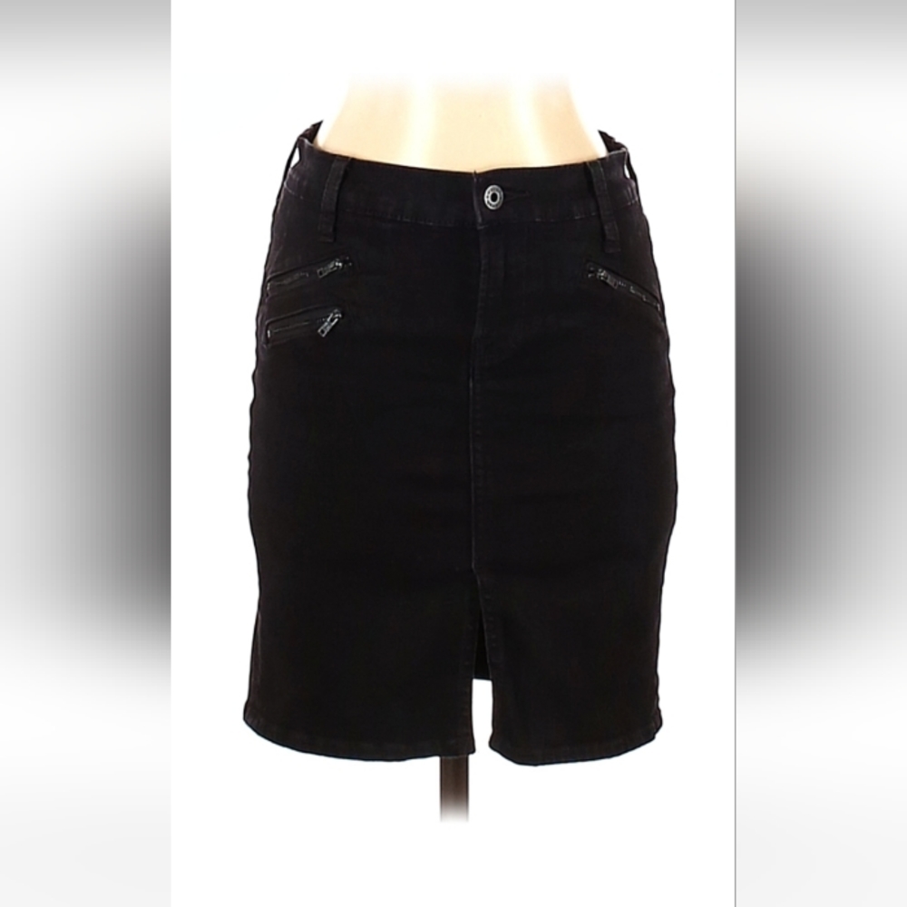 Lucky Brand Denim Skirt | Size 00 | Black